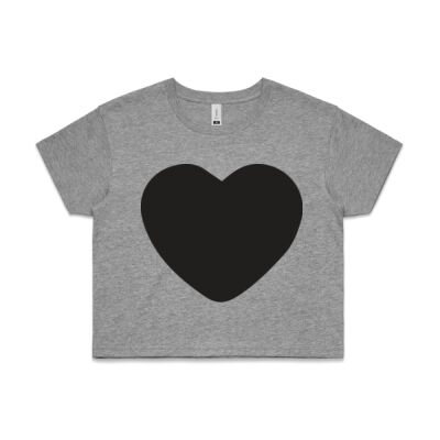 Green heart crop t-shirt  Thumbnail