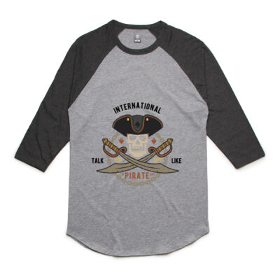 Talk like a pirate day 3/4 tee(unisex) Thumbnail